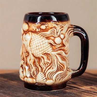 Кружка "Рыбка" 0,5 л, керамика - фото 2071521