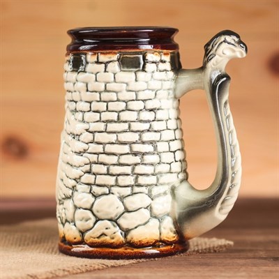 Кружка для пива 0,7 л "Орёл", слоновая кость - фото 2071541