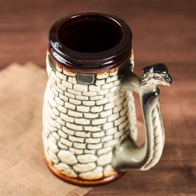 Кружка для пива 0,7 л "Орёл", слоновая кость - фото 2071543