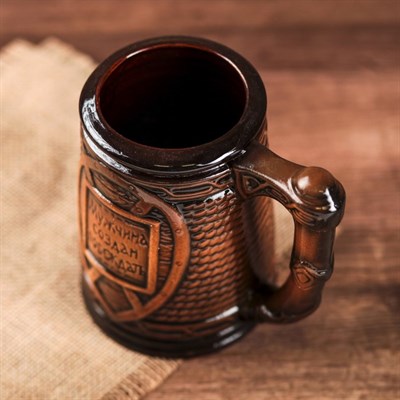 Кружка "Скиф", коричневая, 0.5 л - фото 2071553