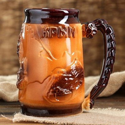 Кружка пивная "Крым", глянец, 1,5 л - фото 2071559