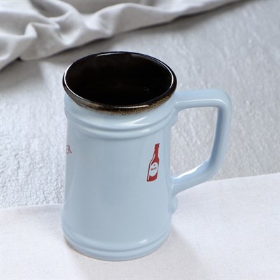 Кружка Прованс "Beer", прямая, 0.6 л, микс - фото 2071615