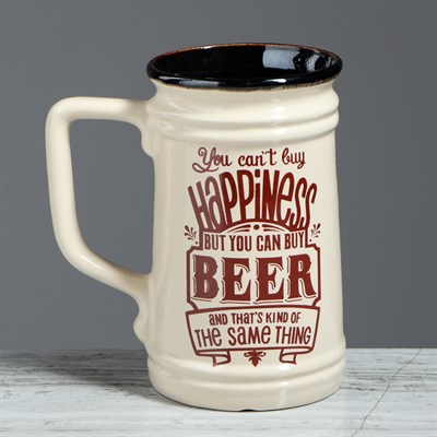 Кружка Прованс "Beer", прямая, 0.6 л, микс - фото 2071617