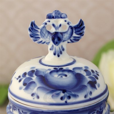 Кружка пивная «Орел», 25х16х12 см, гжель - фото 2071635