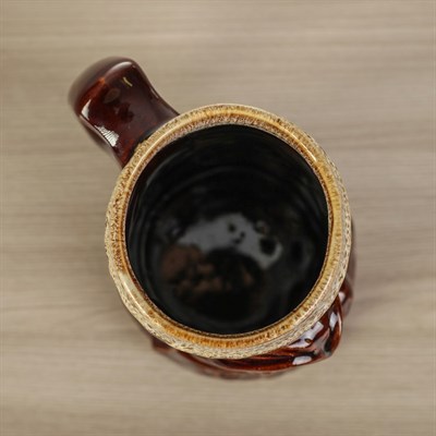 Пивная кружка "Лучше моря…" коричневая, 0,7 л, микс, керамика - фото 2071653