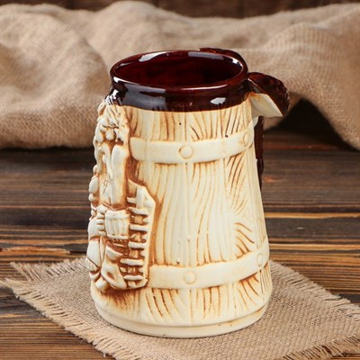 Кружка для пива "Рак" прикол, под шамот, 0,7 л, микс - фото 2071662