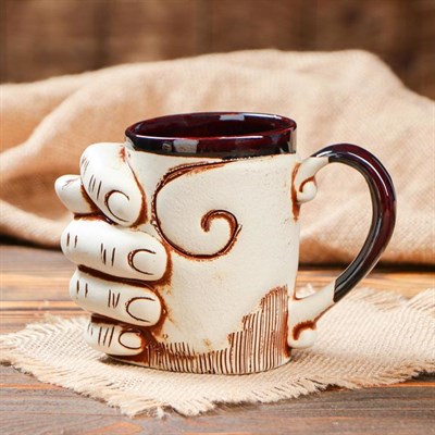 Кружка для пива "Дуля" под шамот, 0,5 л - фото 2071674