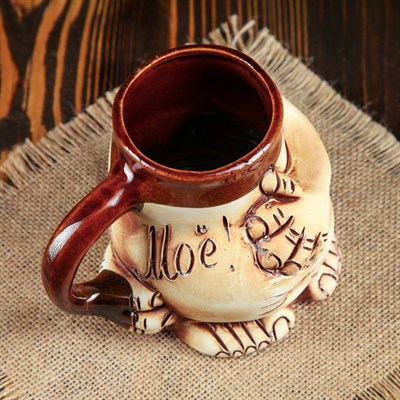 Кружка для пива "Пузо" 0,5 л, микс, керамика - фото 2071697 Кружка для пива "Пузо" 0,5 л, микс, керамика - фото 2071697