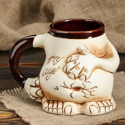 Кружка для пива "Пузо" 0,5 л, микс, керамика - фото 2071698 Кружка для пива "Пузо" 0,5 л, микс, керамика - фото 2071698