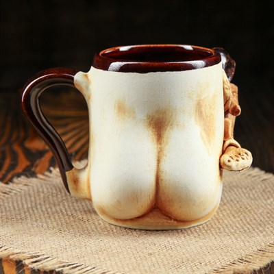 Кружка для пива "Женская фигура: ва-а-у" 0,5 л, микс - фото 2071712