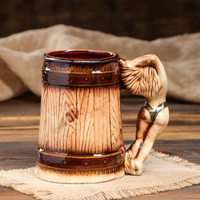 Кружка для пива "Девушка" 0,5 л - фото 2071743