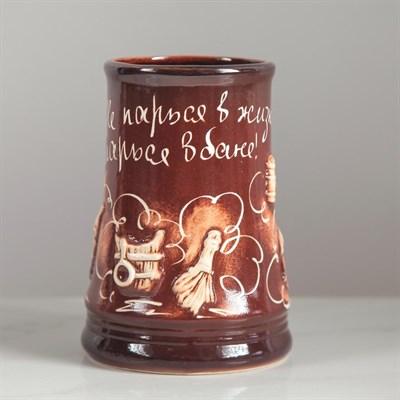 Кружка для пива "Баня" 0,7 л - фото 2071787