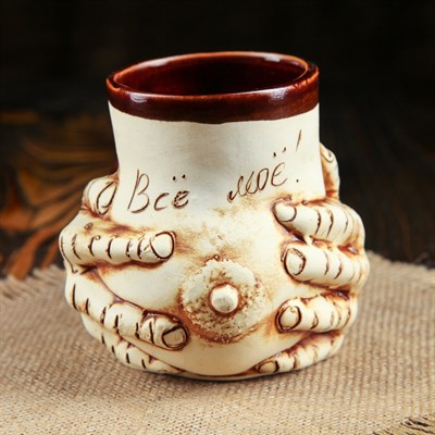 Кружка для пива "Грудь" 0,5 л, микс - фото 2071805