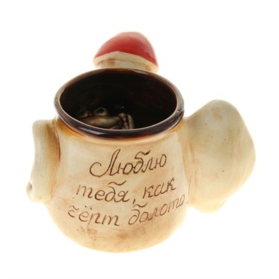 Кружка для пива "Ухо с носом" 0,4 л, микс - фото 2071826