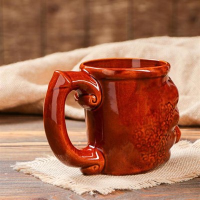 Кружка для пива 0,7 л "Дуля с перстнем", керамика - фото 2071851