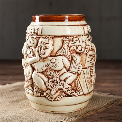 Кружка для пива 1 л "Русская банька" - фото 2071861