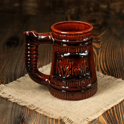 Кружка пивная "Будем" тёмная, 800 мл, микс - фото 2071950