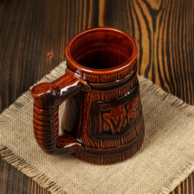 Кружка пивная "Будем" тёмная, 800 мл, микс - фото 2071952