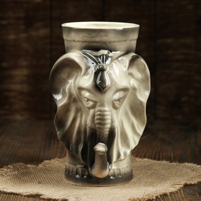 Бокал "Слон" 1 л  серый - фото 2071985