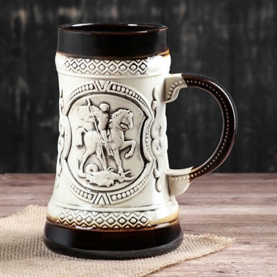 Бокал "Николай II", под шамот, 1 л - фото 2072016