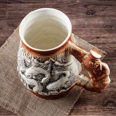 Бокал "Рыбак" новый стиль, цветной 1,5 л - фото 2072021