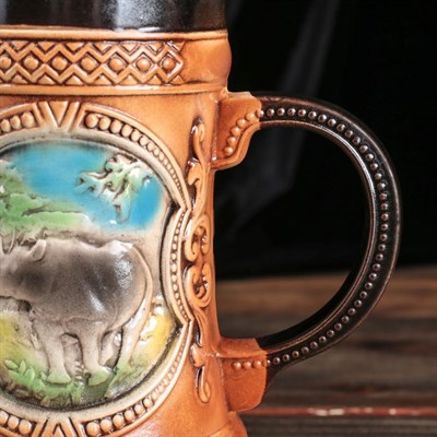 Бокал "Сафари" 1 л, художественная роспись - фото 2072040