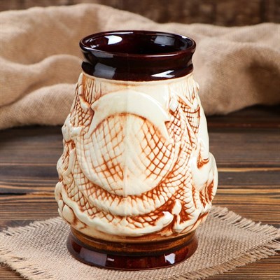 Бокал "Евро Рыбак" глазурь, 1 л, микс - фото 2072058