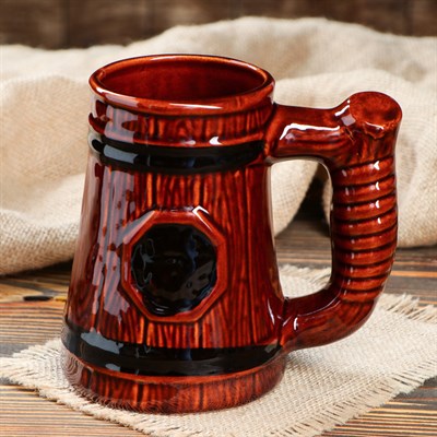 Бокал "Будем" коричневый 0,8 л, микс - фото 2072064