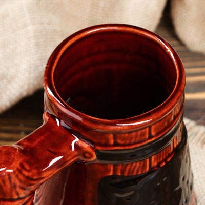 Бокал "Будем" коричневый 0,8 л, микс - фото 2072065