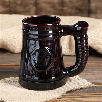 Бокал "Будем" коричневый 0,8 л, микс - фото 2072066