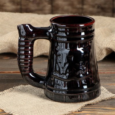 Бокал "Будем" коричневый 0,8 л, микс - фото 2072067