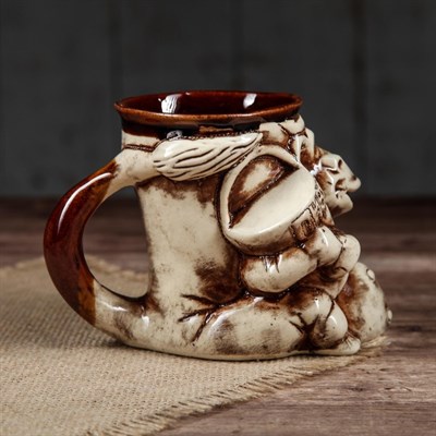 Кружка для пива "Корова" 0,35 л, керамика - фото 2072081