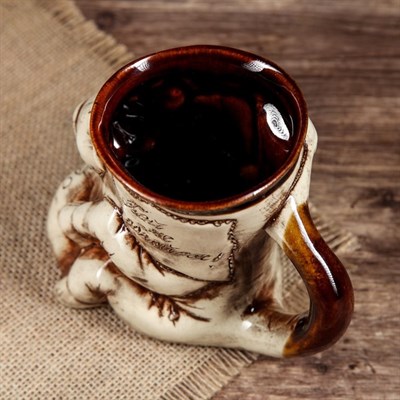 Кружка для пива "Корова" 0,35 л, керамика - фото 2072082