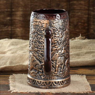 Кружка для пива "Охота" 1,5 л - фото 2072100