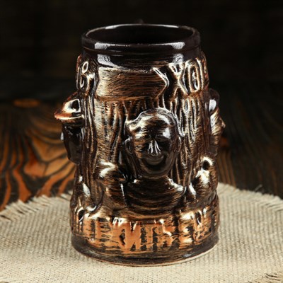 Кружка для пива "Троица" чёрная, 0,7 л, керамика - фото 2072175