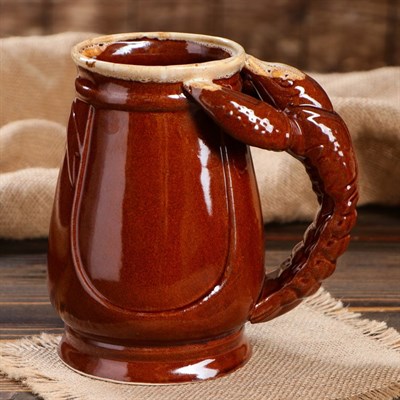 Бокал "Евро Рак", коричневый, 1 л, микс - фото 2072181