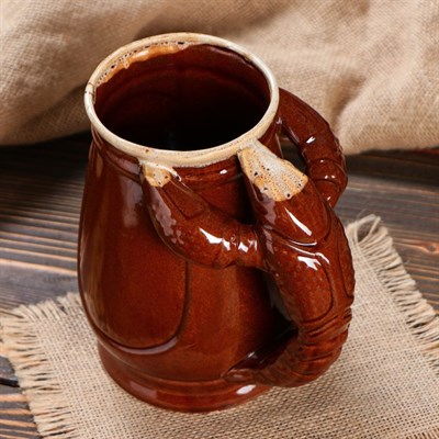 Бокал "Евро Рак", коричневый, 1 л, микс - фото 2072182