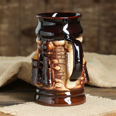 Кружка для пива "Замочный стиль" 1 л - фото 2072211