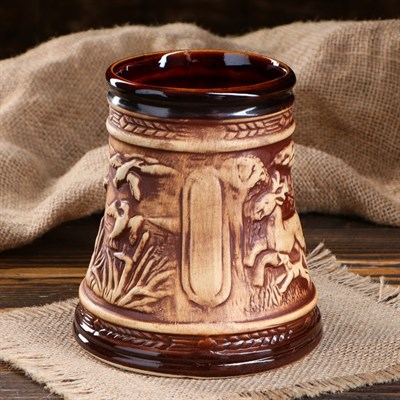 Кружка для пива "Охота" 0,7 л - фото 2072215