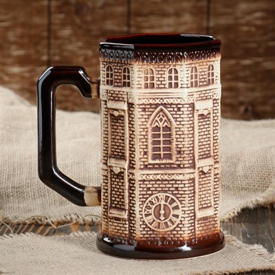 Кружка для пива "Часы" 1 л - фото 2072228