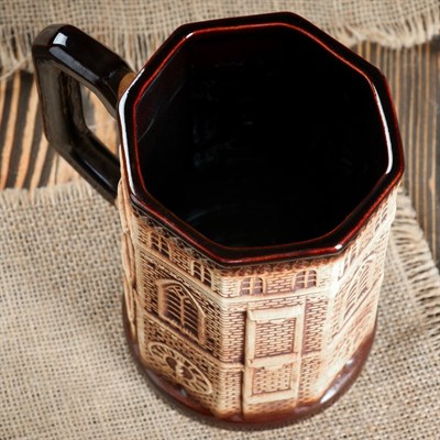 Кружка для пива "Часы" 1 л - фото 2072229