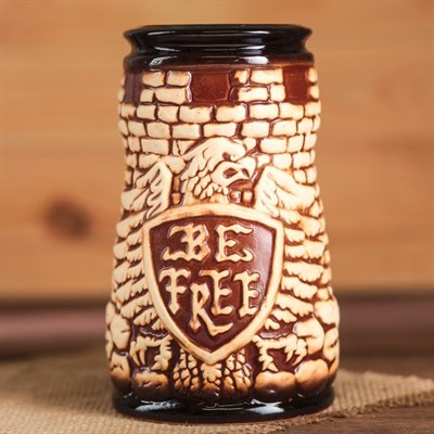 Кружка для пива 0,7 л "Орёл", шамот - фото 2072384