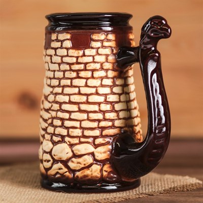 Кружка для пива 0,7 л "Орёл", шамот - фото 2072385