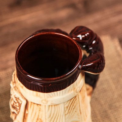 Бокал "Рак" баня, бочка, под шамот, 0,5 л - фото 2072403