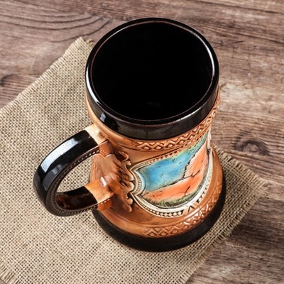 Бокал "Лев", художественная роспись, 1 л - фото 2072448