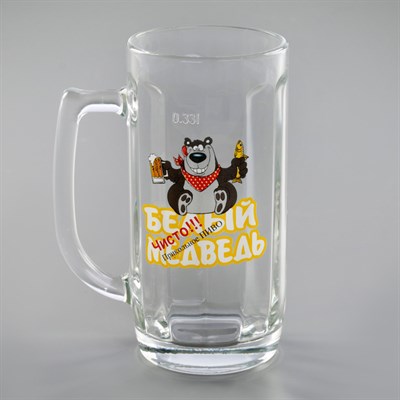 Кружка пивная 330 мл "Приколисты", рисунок МИКС - фото 2072606