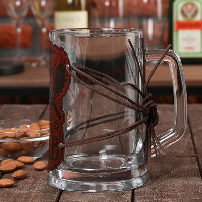 Пивная кружка с чехлом "За ВДВ" 660 мл - фото 2072689