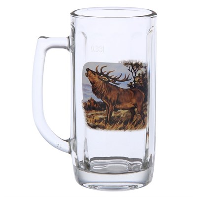 Кружка пивная 330 мл "Охота-рыбалка", рисунок МИКС - фото 2072707