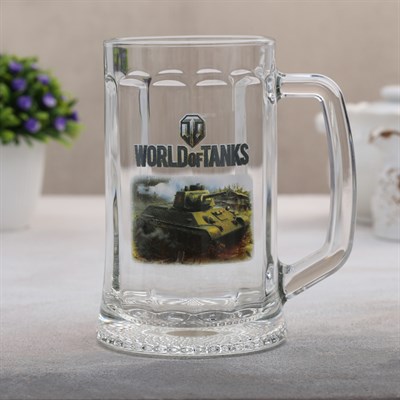 Кружка пивная World of Tanks, 500 мл, риусунок МИКС - фото 2072832