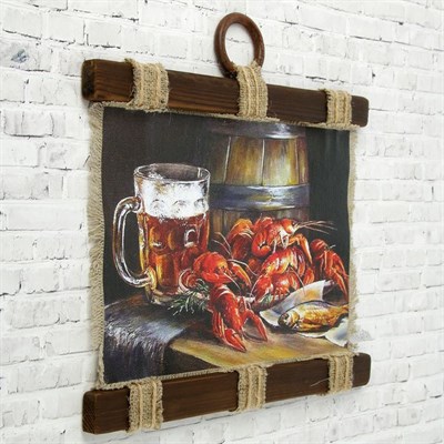 Сувенир свиток "Раки и пиво" - фото 2072857